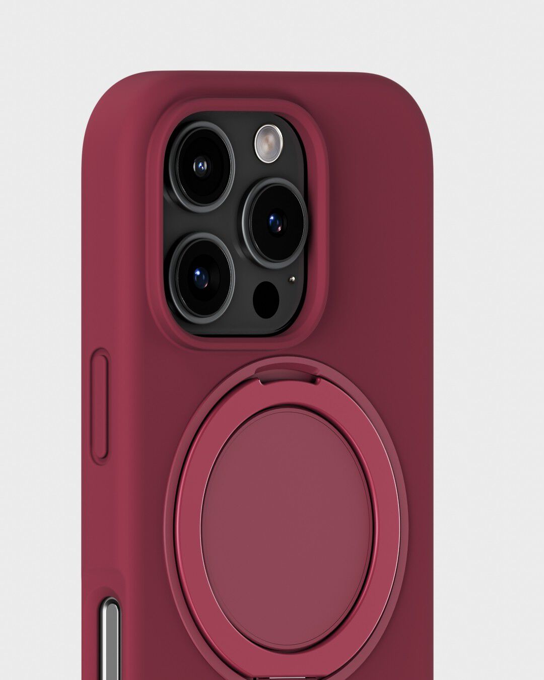 Silicone Stand Case iPhone 16 Pro Red Velvet