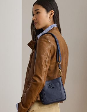 Pebbled Leather Small Cameryn Crossbody