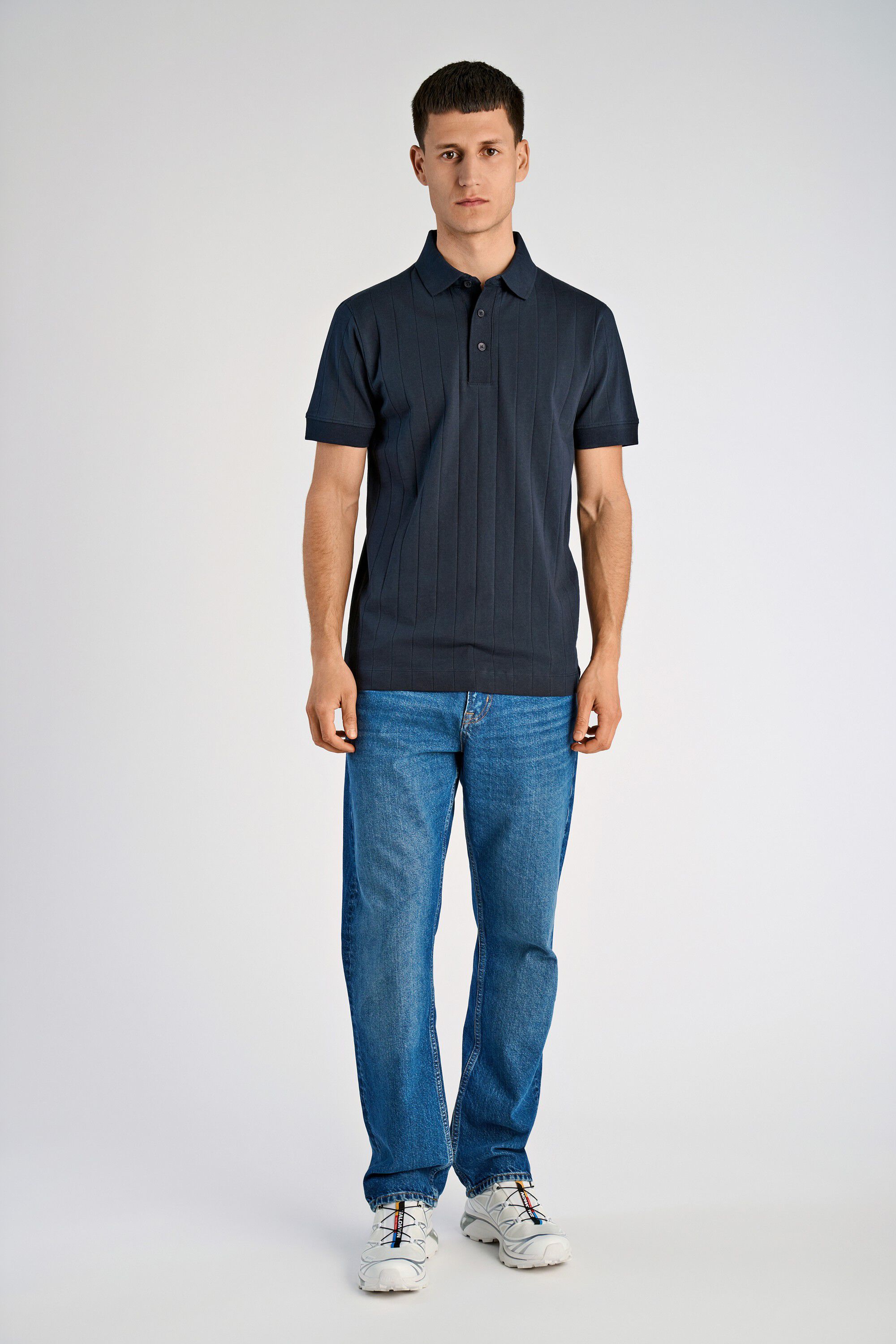 Needle drop polo S/S