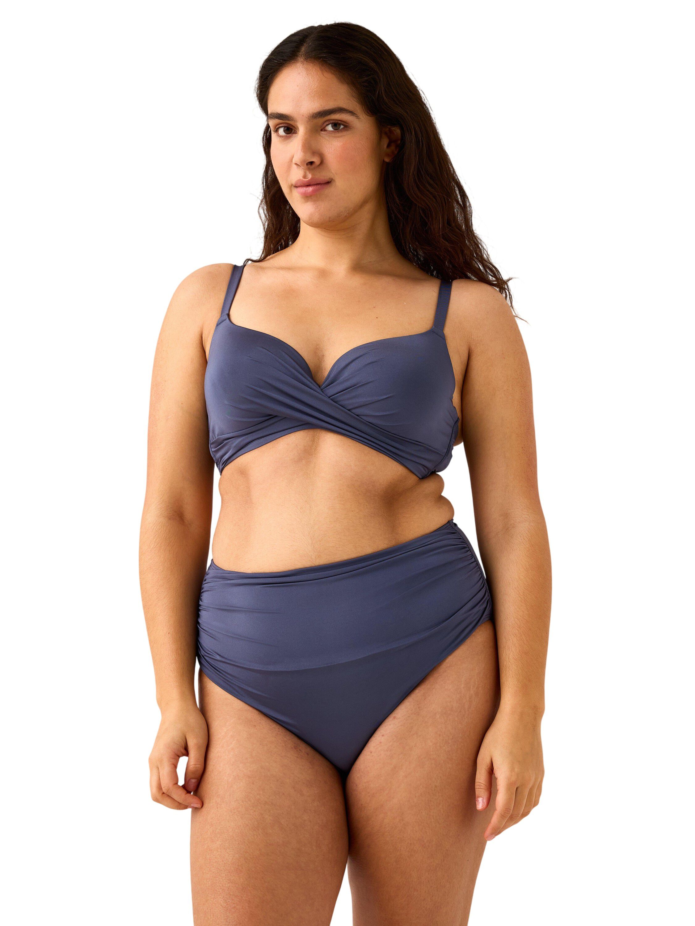 Sleek bikini bra with padded cups a