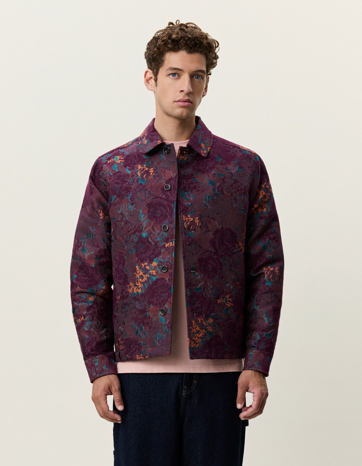 Leaves Jacquard Overshirt