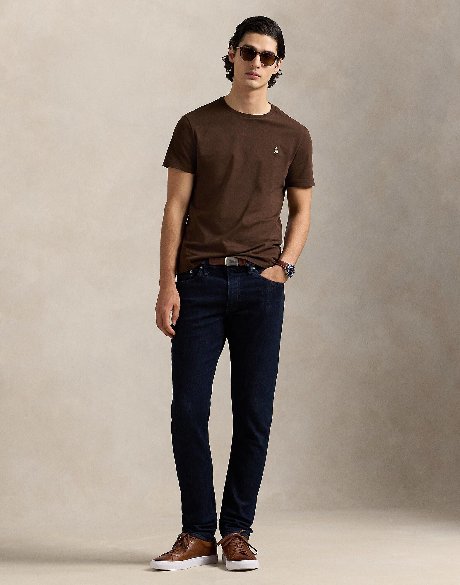 Custom Slim Fit Jersey Crewneck T-Shirt