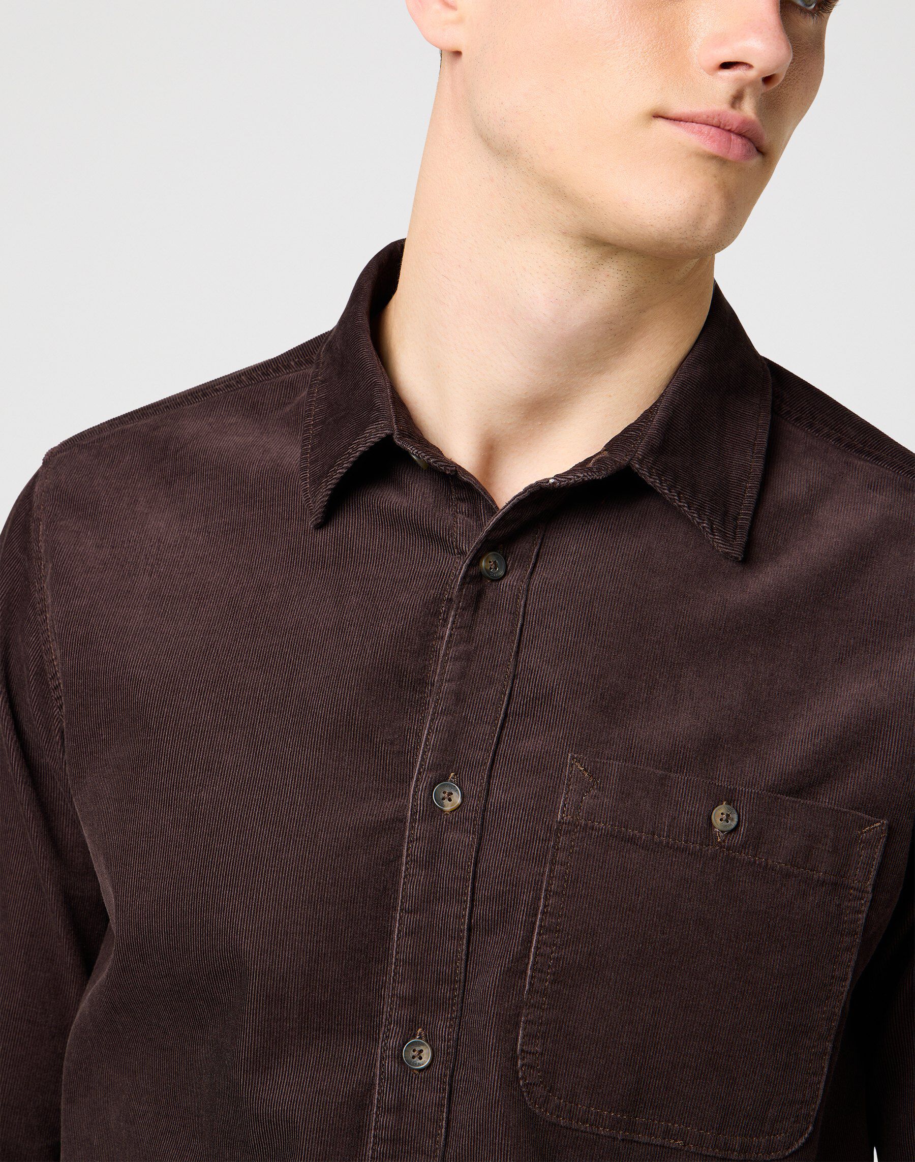 1 PKT CORDUROY SHIRT MOLE