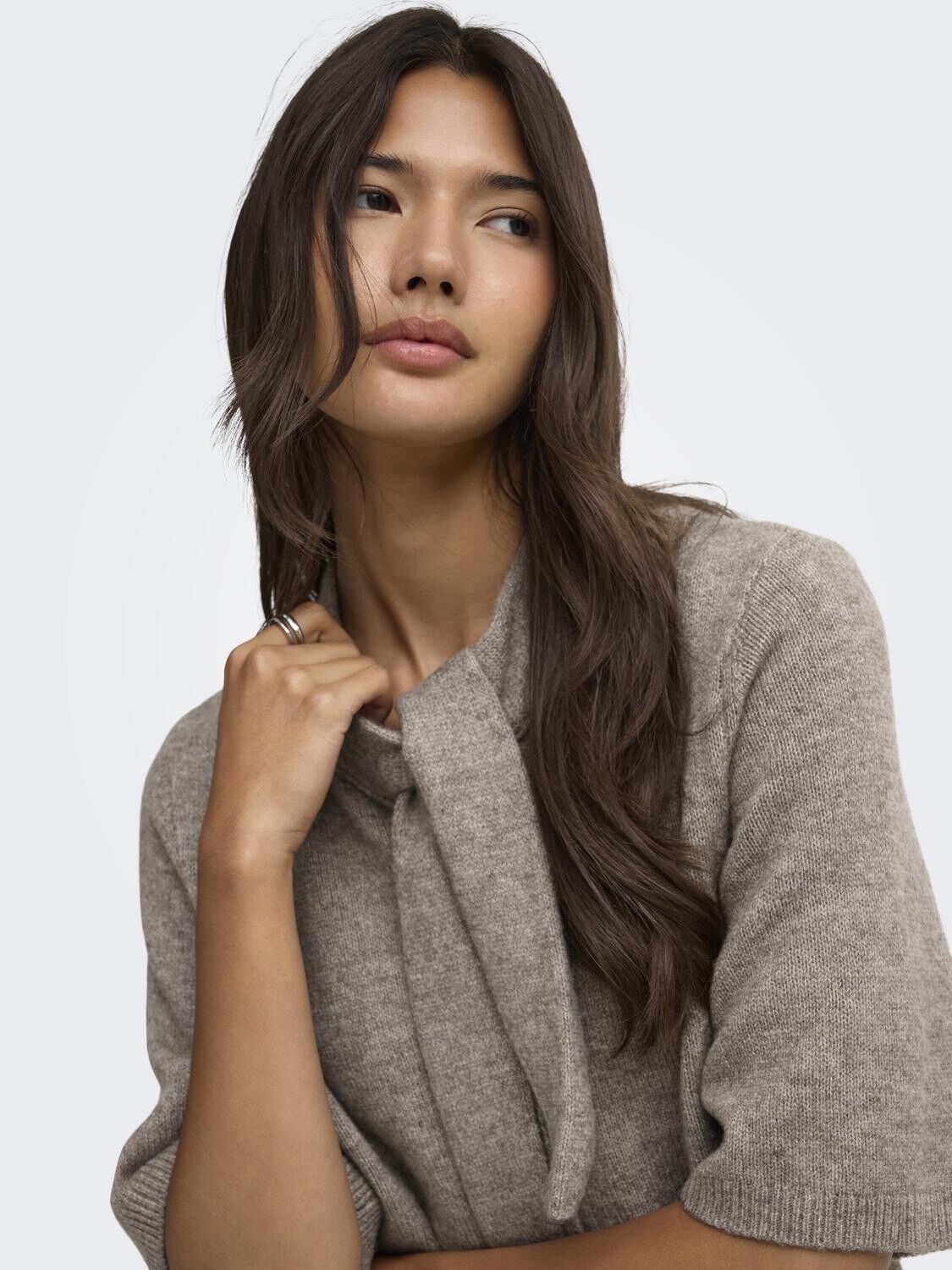Onllana Ss Scarf Detail Cardi Ex Knt