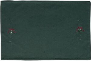 Christmas Fable D&aelig;kkeserviet Mistelten 49x32 cm gr&oslash;n