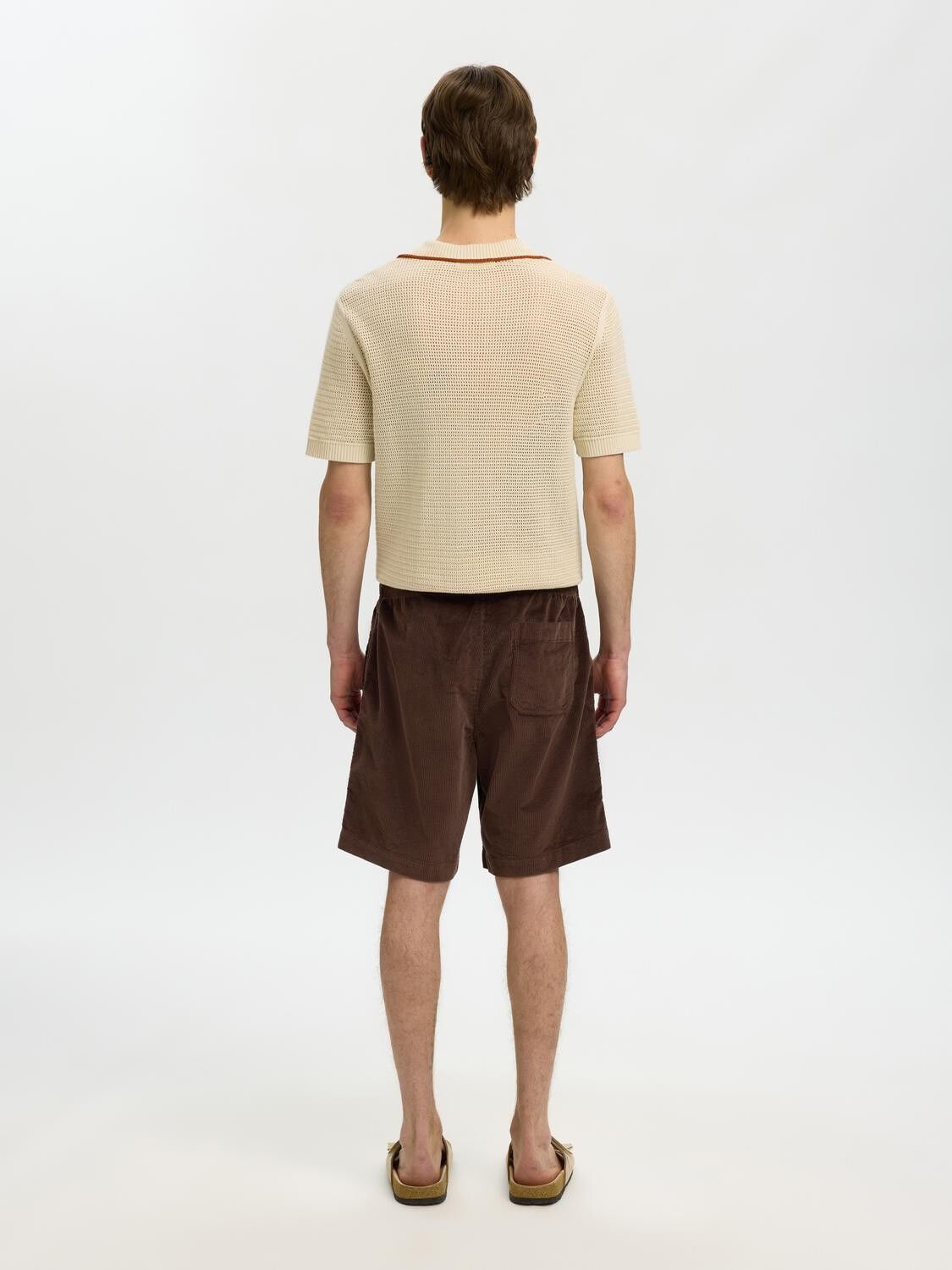 SLHREGULAR-JACE CORDUROY SHORTS NOO