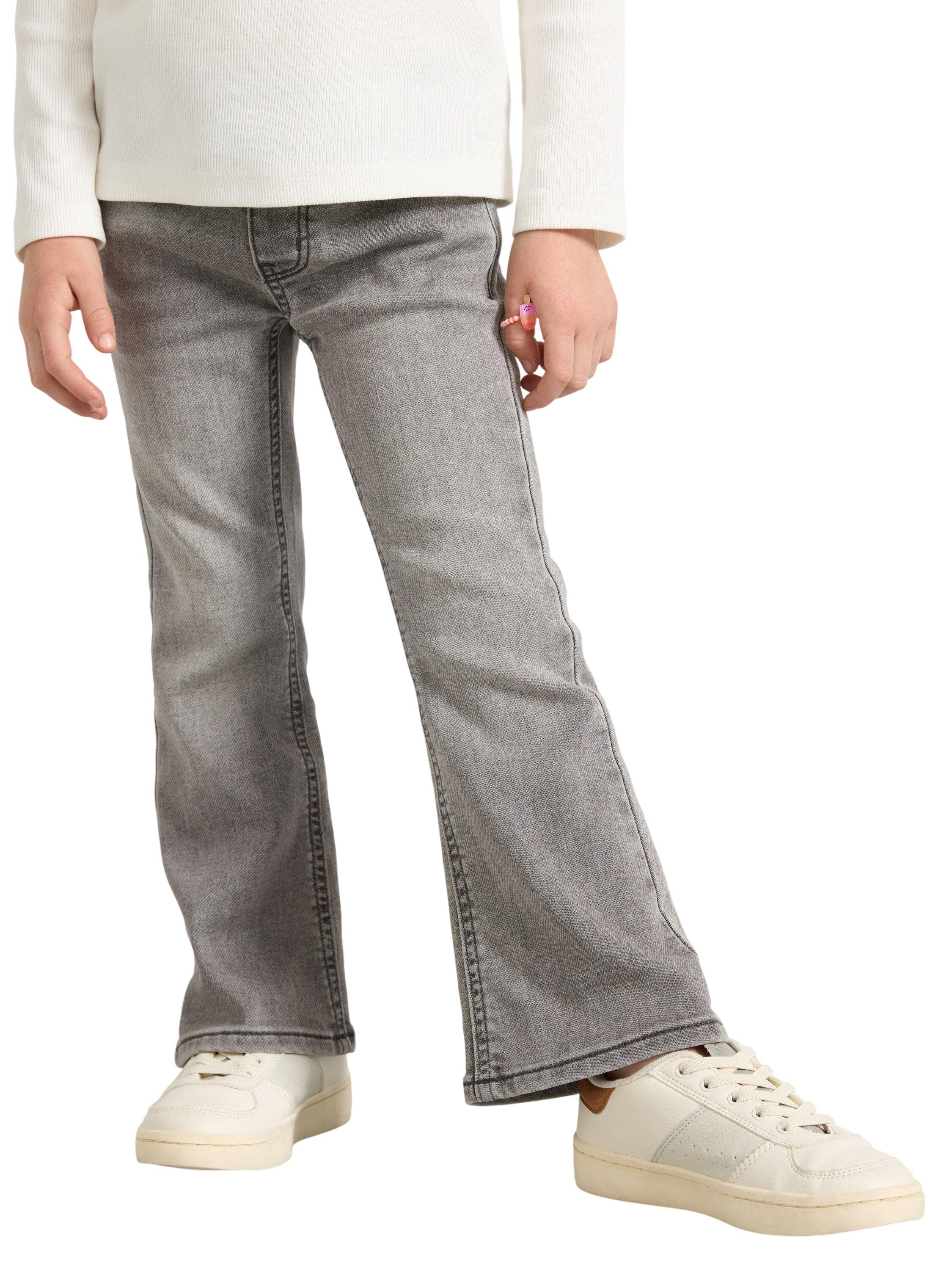 Pull-on-jeans i stretchig bomullstr