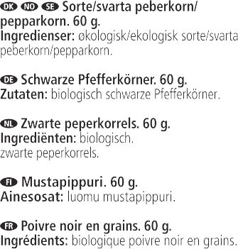 Gave&aelig;ske, Nicolas Vah&eacute; Salt & Organic Pepper