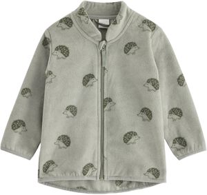 Jacket in microfleece with a high c