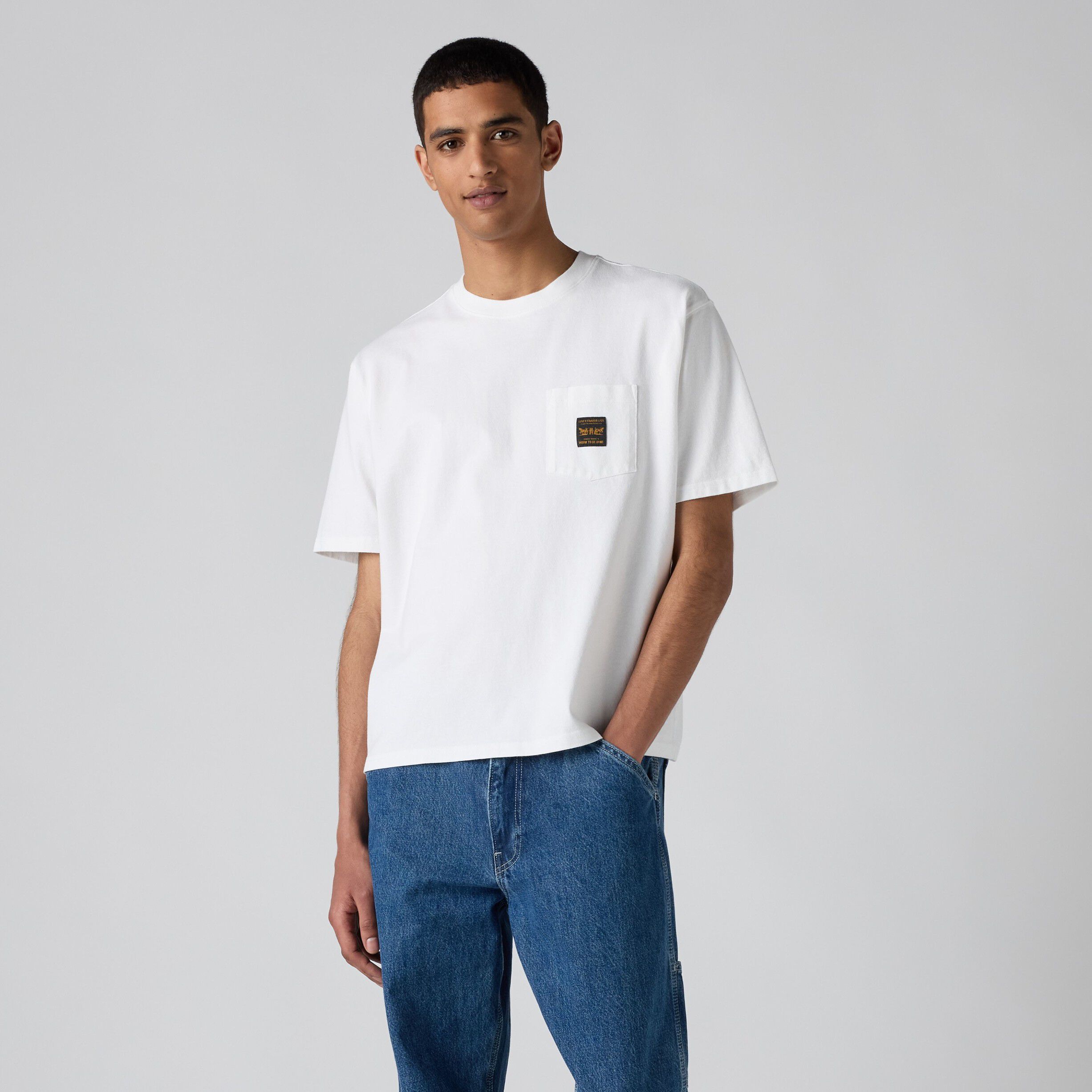 SS WORKWEAR PKT TEE BRIGHT WHI