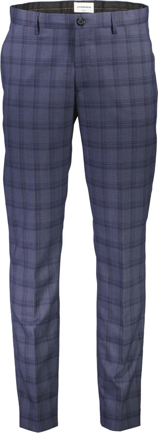 Checked stretch suit