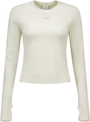 Sculpt Seamless Ribbed Lang&aelig;rmet T-shirt