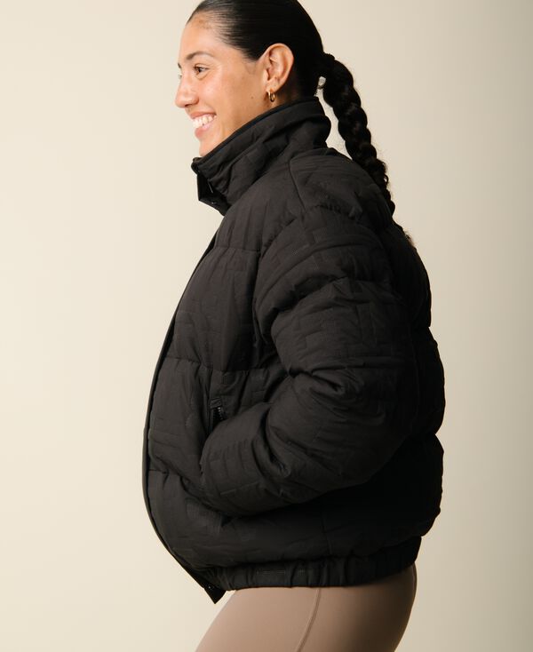 Cartel X Align By Blume Puffer Bomber Jacket - Nero