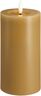 Moods & More - LED Pillar Candles, Silk, Melted, Honey musta