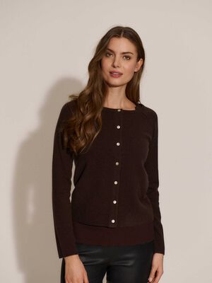 RWLaica Cashmere LS O-neck Raglan Cardigan