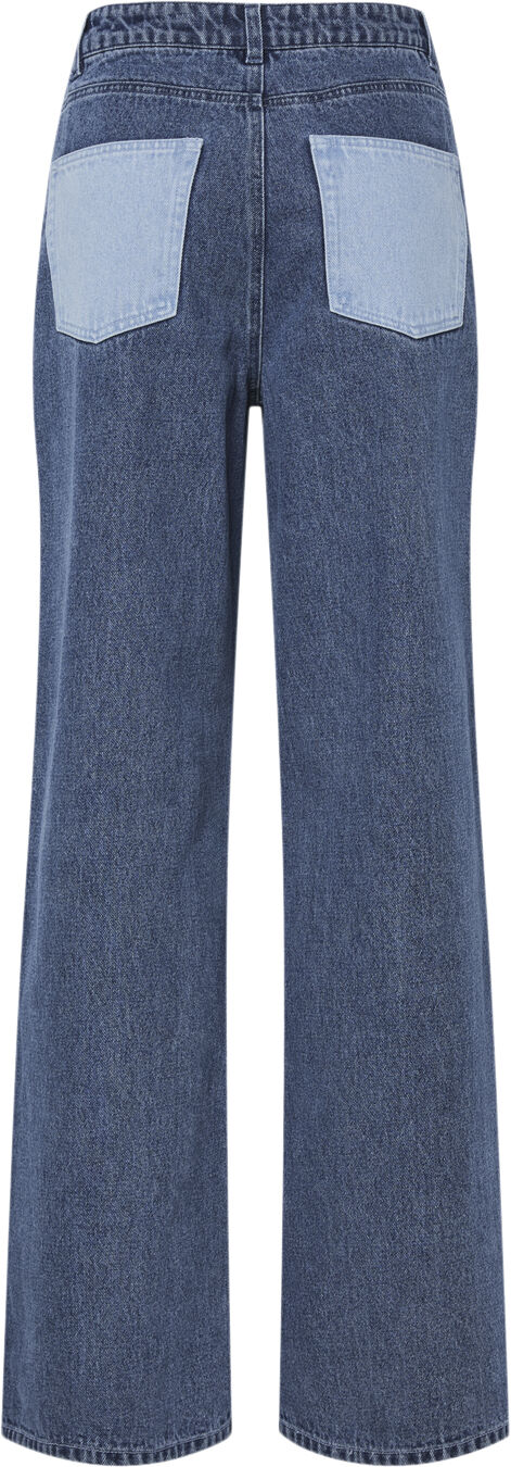 PCFAMY HW WIDE DENIM JEANS D2D FSY