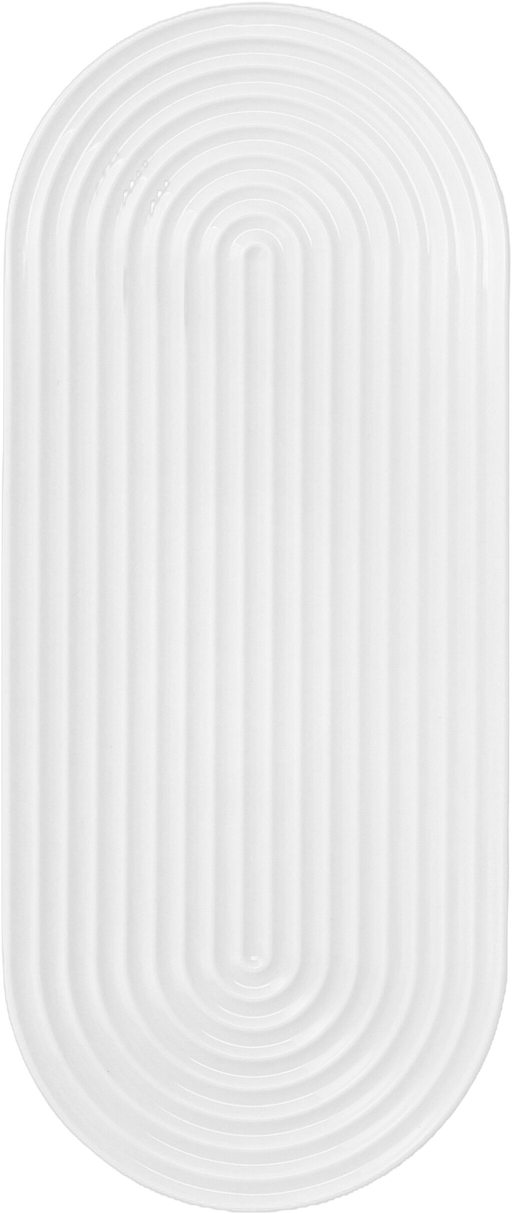 Lyngby Tura Ovalt serveringsfad 34x14. 5 cm hvid