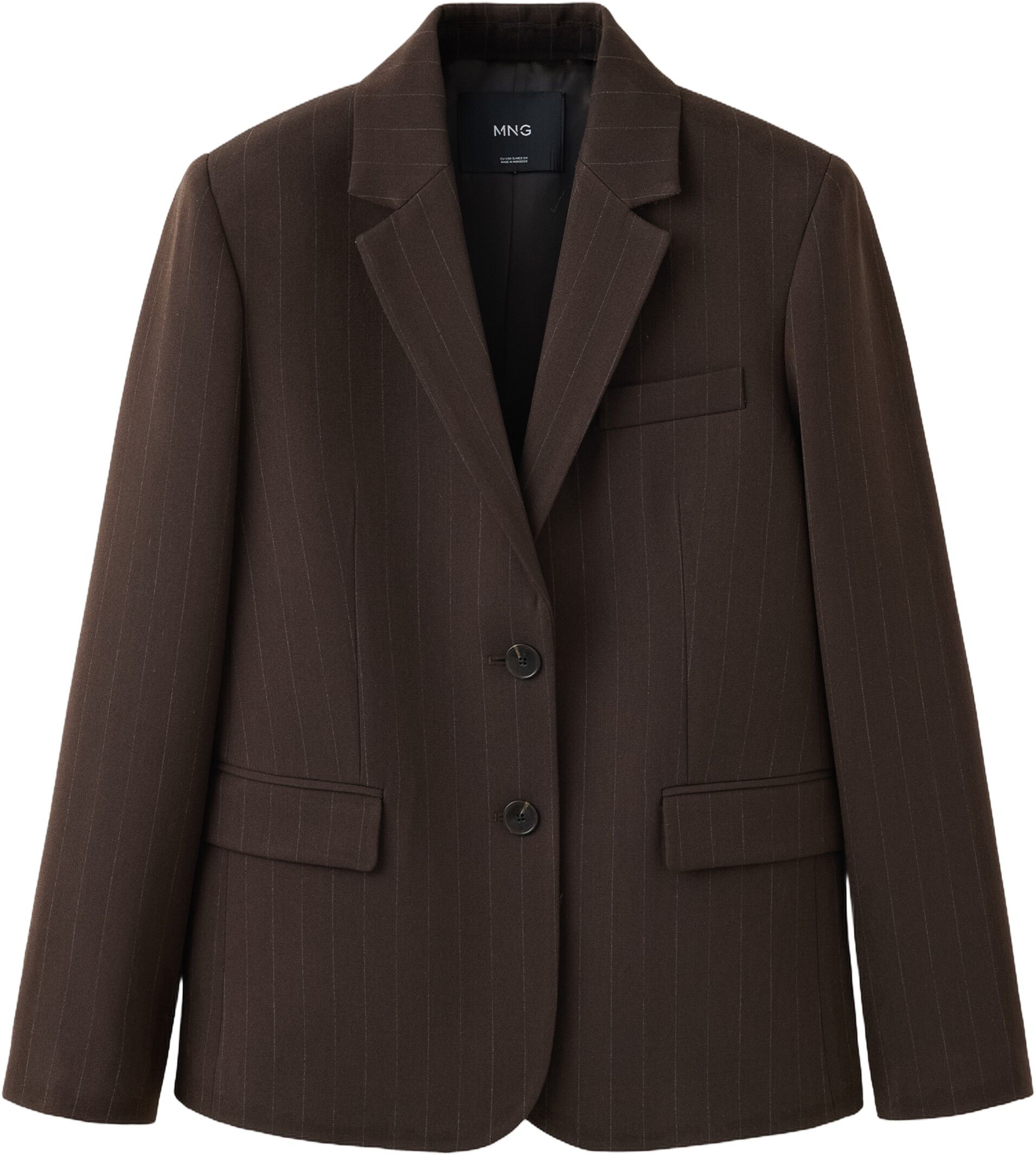 Straight-fit suit blazer