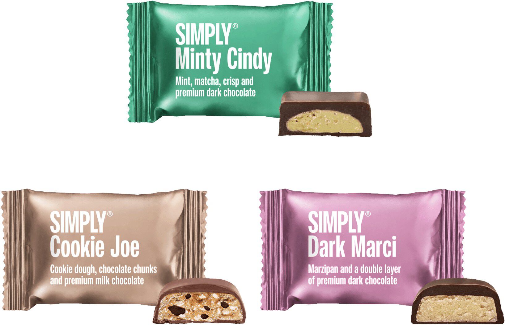 Simply&reg; JOYFUL CHRISTMAS chokolade&aelig;ske (500g)