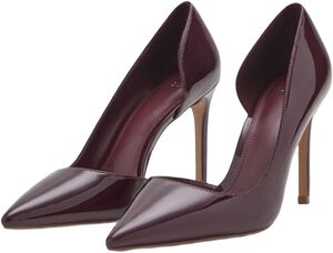 Patent heeled shoes