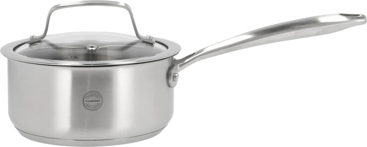 Kasserolle med glaslåg Roya 1,5 liter 16 cm Rustfrit stål