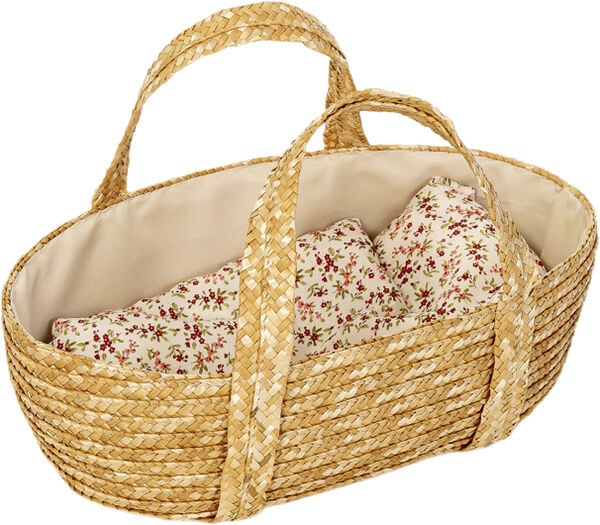 Moseskurv 35cm m sengetøj