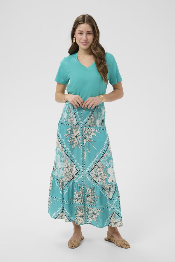 Tiah Mid Calf Skirt