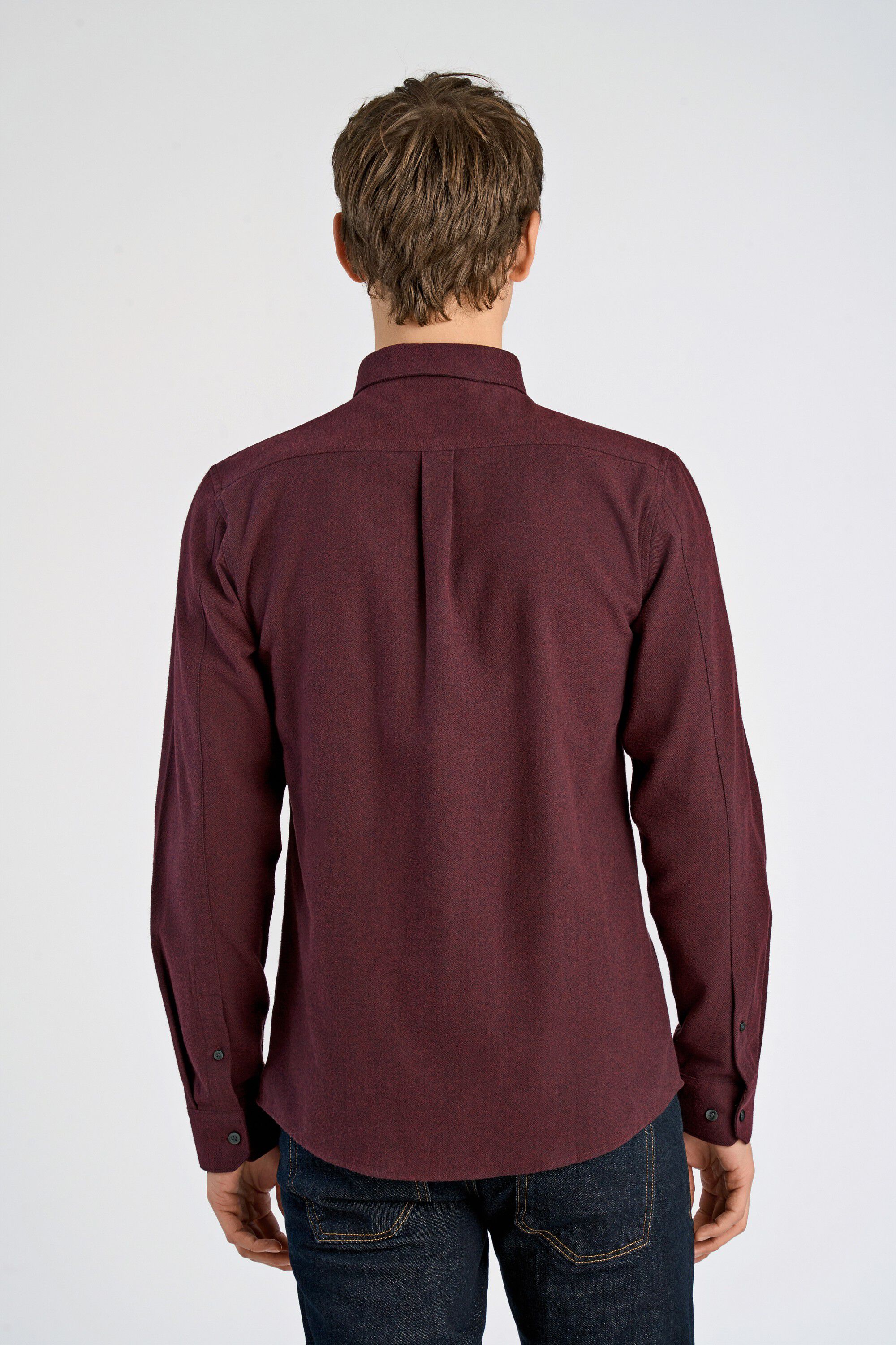 Brushed twill shirt L/S
