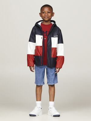 U COLORBLOCK LONG WINDBREAKER