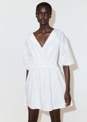 Embroidered short dress