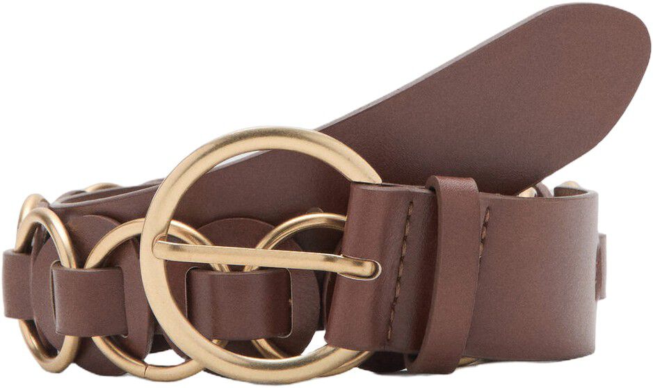 Rounded buckle belt
