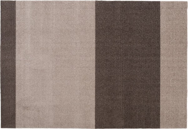 Løber, 130x90 cm, stripes-horizon sand/brun