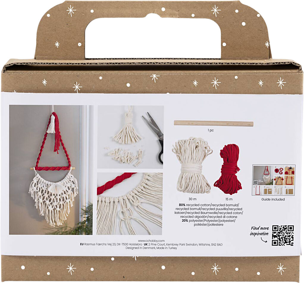 Mini DIY Kit Macram&eacute;, Julemand