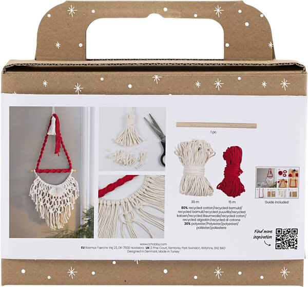 Mini DIY Kit Macramé, Julemand