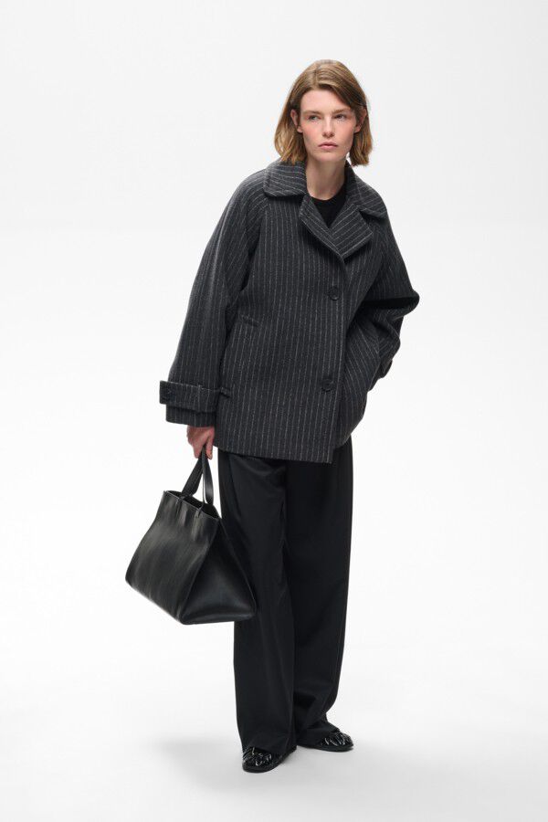 THORAIW MINONA COAT PINSTRIPED