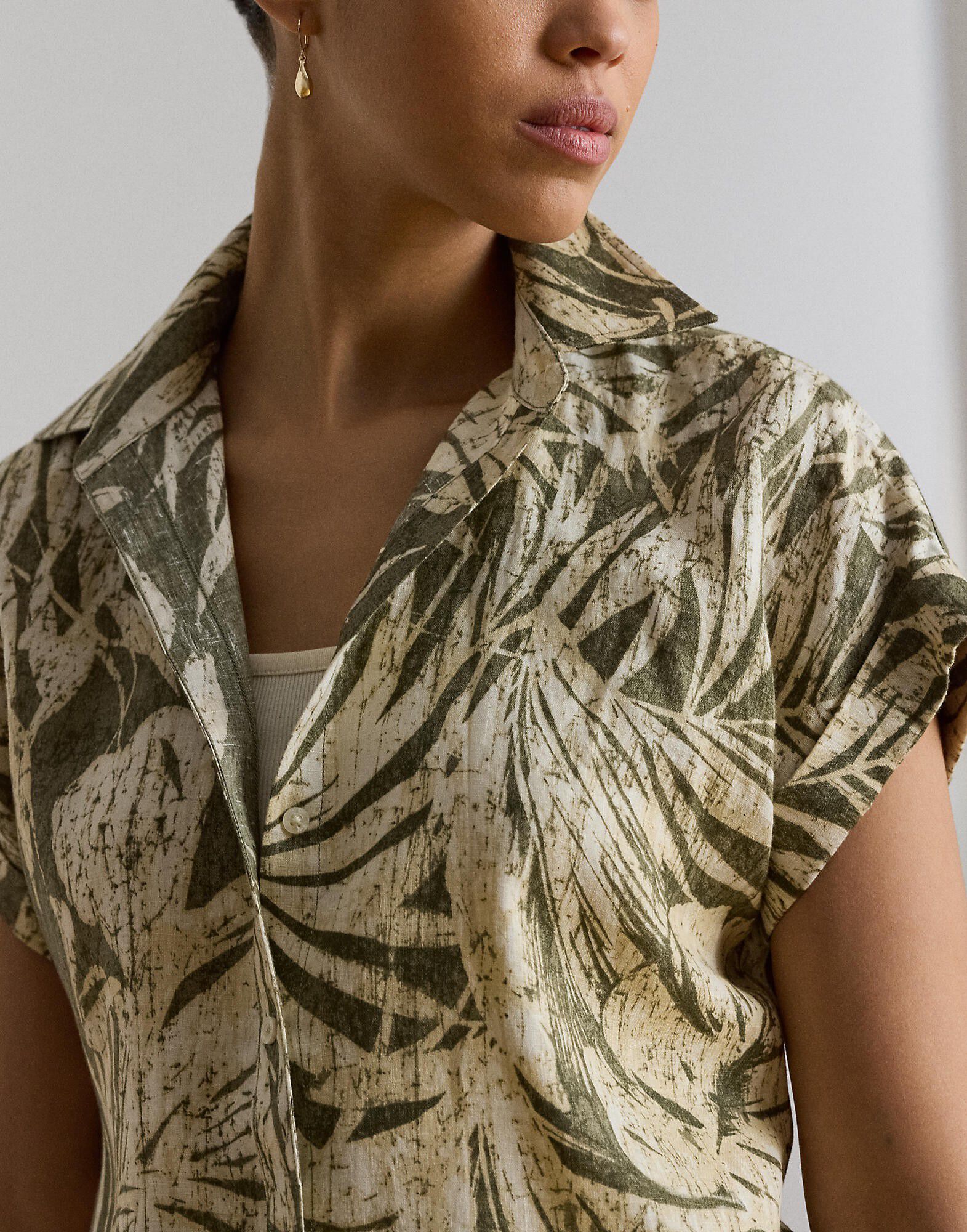 Relaxed Fit Print Short-Sleeve Shirt