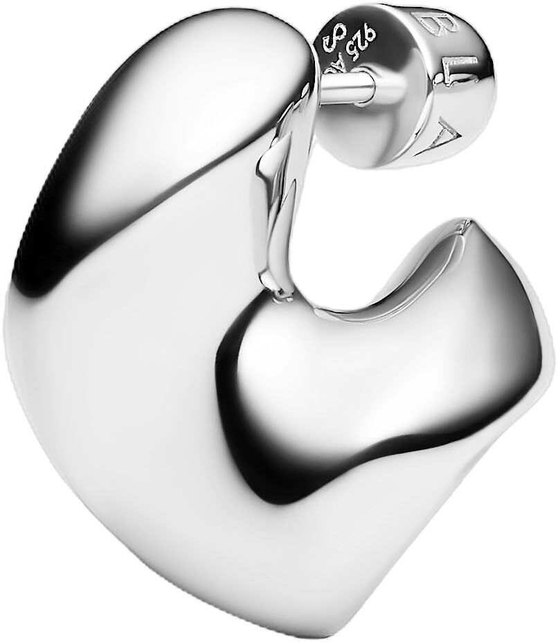 Saddle Earring Small Silver