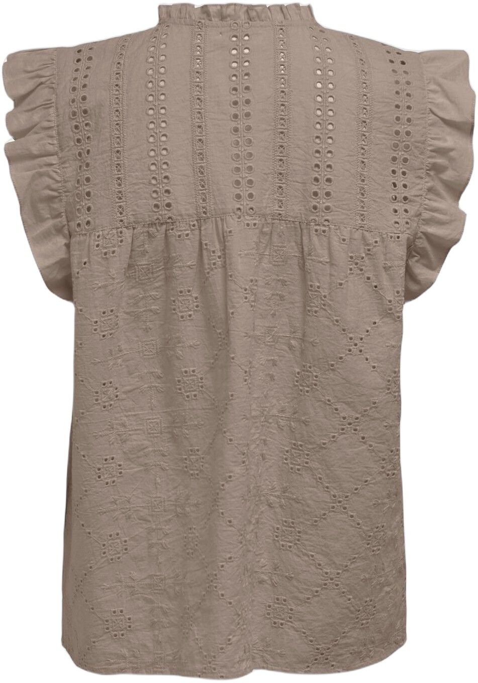 ONLREVA LIFE S/L EMB TOP WVN NOOS