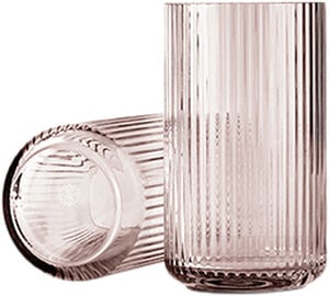 Lyngbyvase H31 burgundy mundbl&aelig;st glas