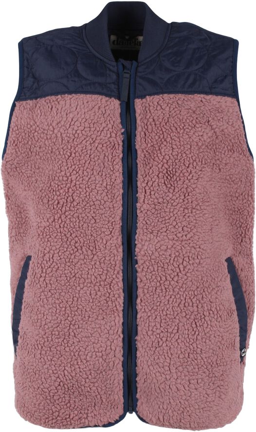 Danewalnut Fleece Bodywarmer Dk Navy/Rose Beige