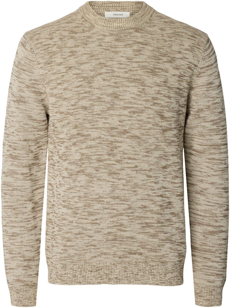 SLHDANE LS KNIT STRUCTURE CREW NECK