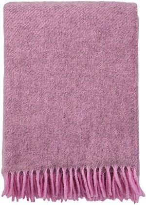 Uldplaid Gotland pink