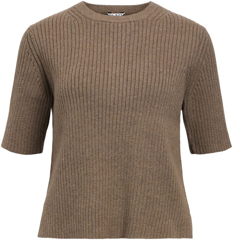 OBJELVA 2/4 RE O-NECK KNIT NOOS