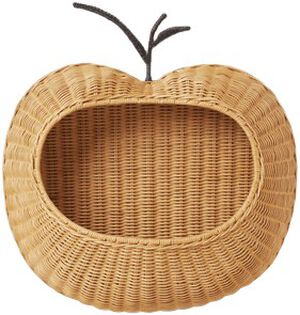 Apple Braided Wall Pocket - Natural