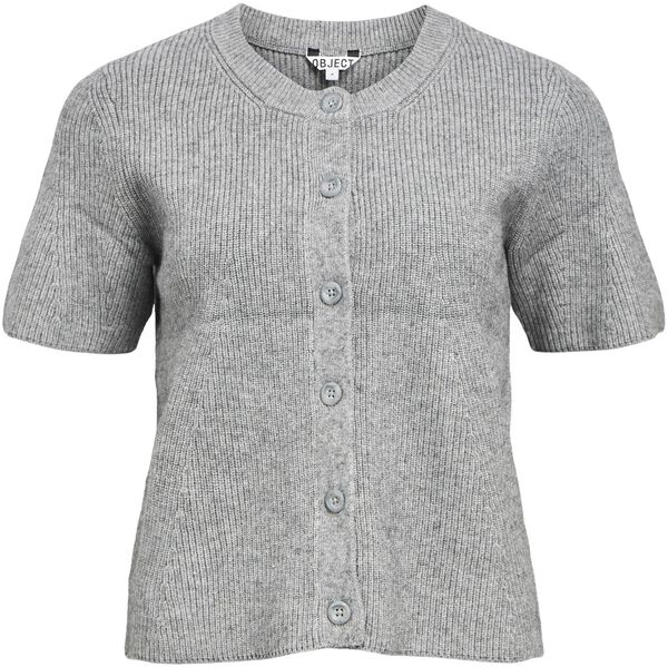 OBJVIOLA SS RE O-NECK CARDIGAN DIV