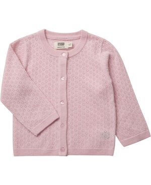 Strikka RWS pointelle wool & cashmere baby cardigan