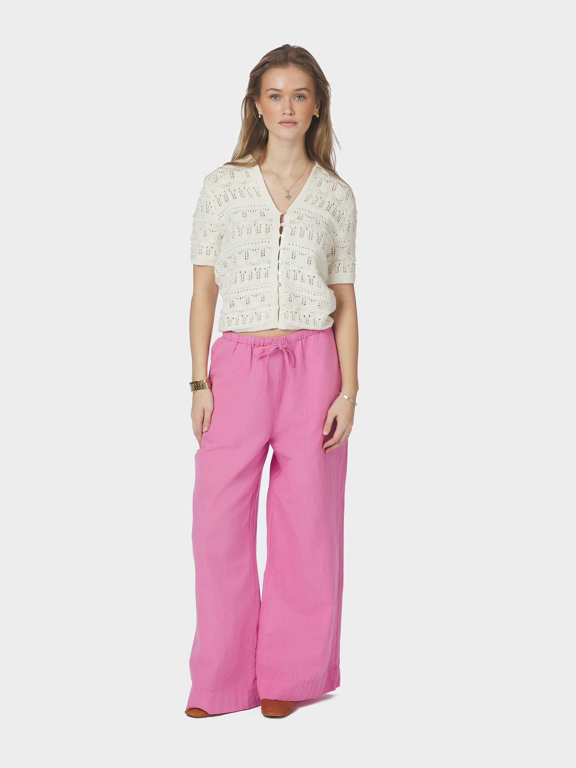 Marisini Stitch Polo Knit Top