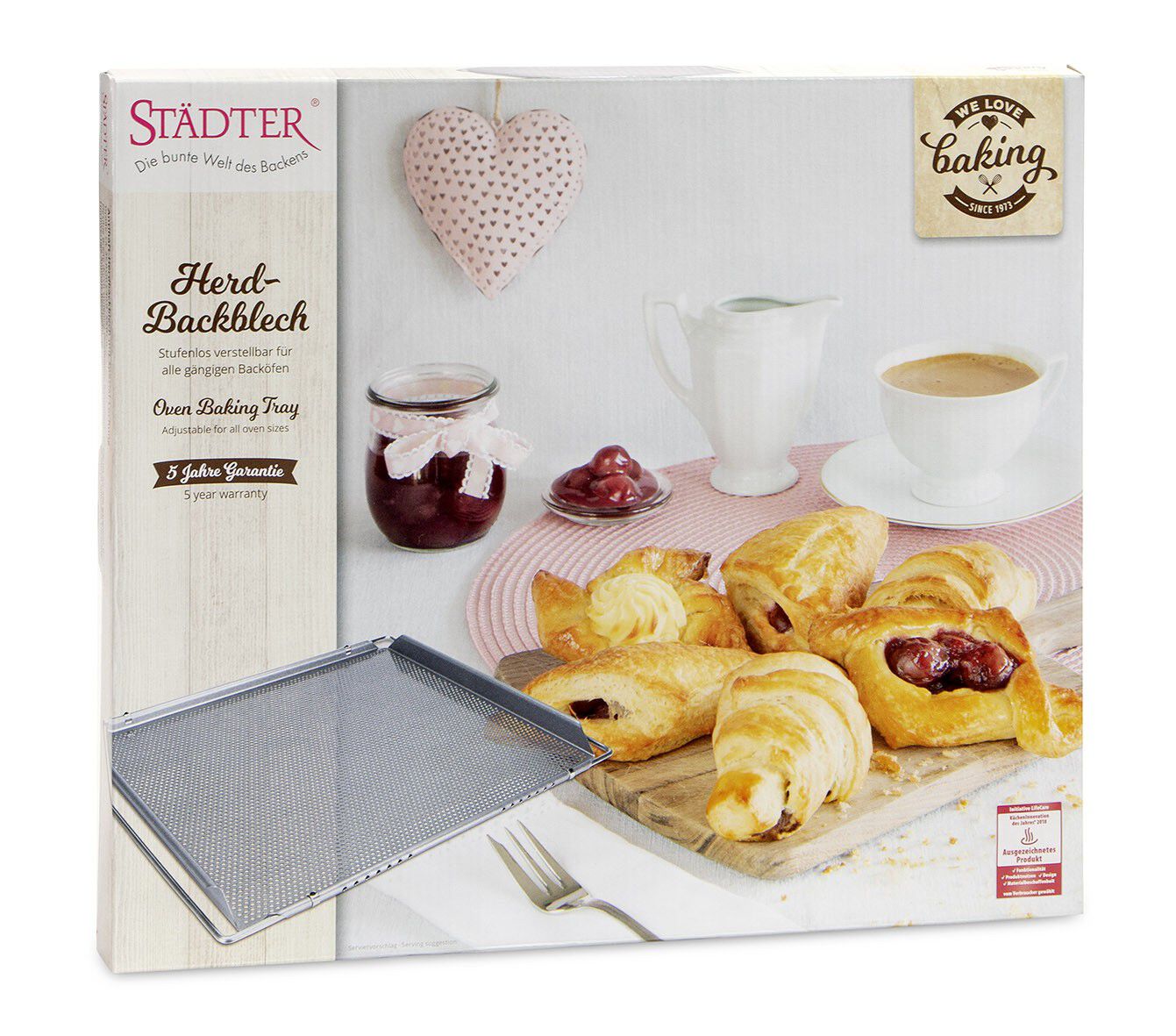 Ovn bageplade 40 x 35 cm justerbar