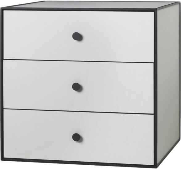 Frame 49 med 3 skuffer - Lysegr&aring;