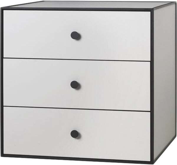 Frame 49 med 3 skuffer - Lysegrå